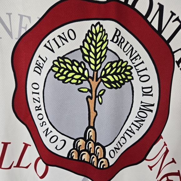 Brunello Di Montalcino SMS Men’s White-Red Biker/Cycling Top - Picture 8 of 12